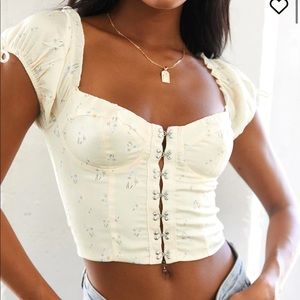 Princess Polly Allyson Top Yellow